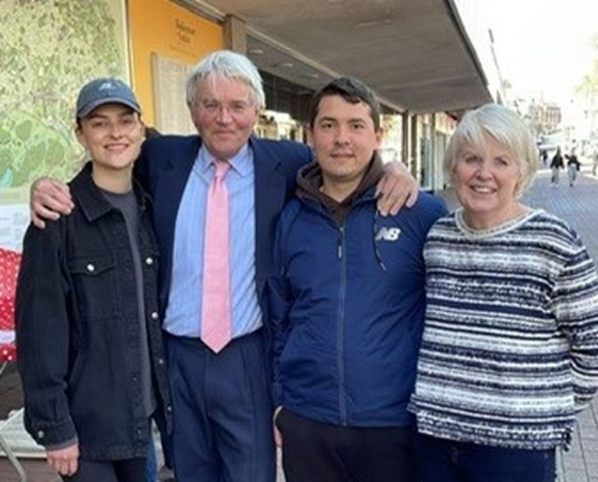 Andrew Mitchell MP with Mr and Mrs Mykolaichuk