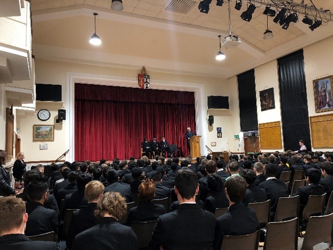 Andrew Mitchell visits Bishop Vesey Grammar school
