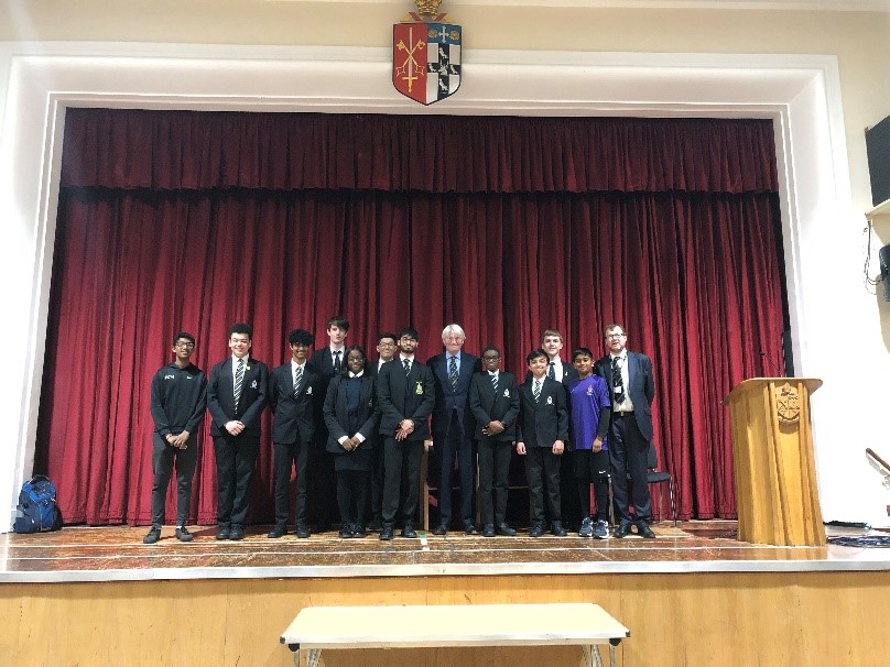 Andrew Mitchell visits Bishop Vesey Grammar school