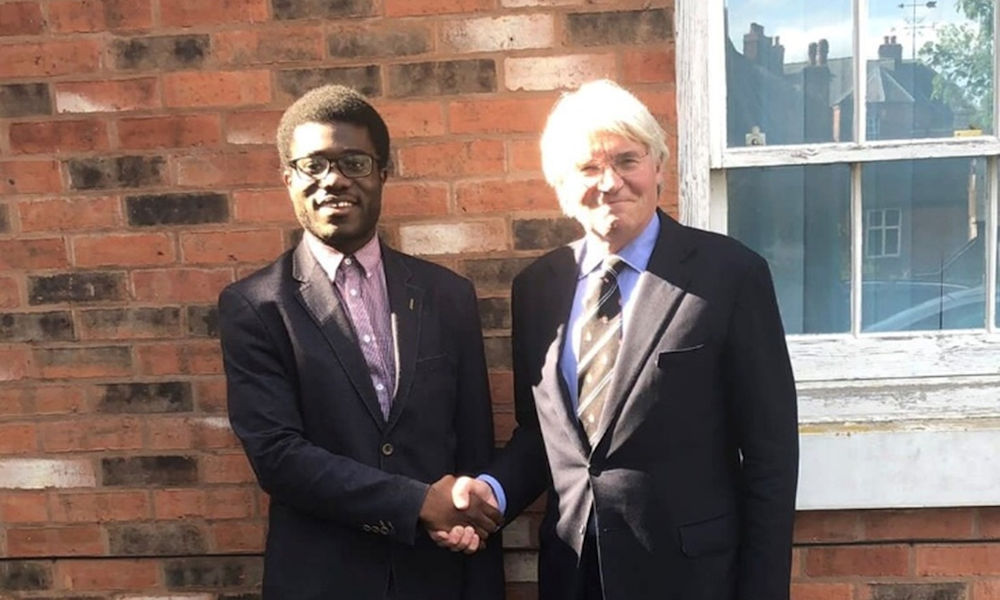 Andrew Mitchell MP with Lukhani Rogol
