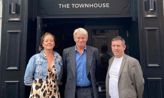 Andrew Mitchell MP visits the Townhouse on the High Street to mark National Hospitality Day.