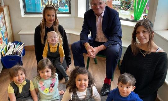Andrew Mitchell MP visits Ducklings Nursery