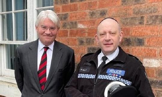 Andrew Mitchell MP and Ch Supt Mat Shaer