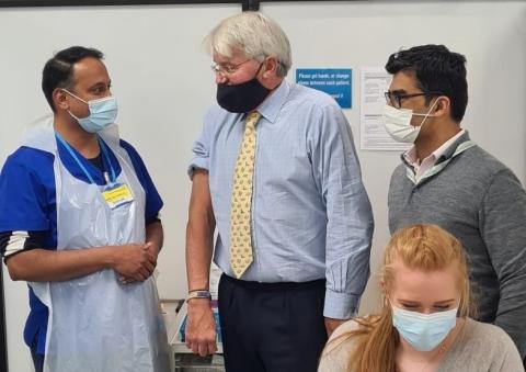 Andrew Mitchell thanks Dr Rahul Dubb and his team
