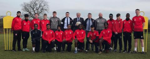 Andrew Mitchell MP visits Romulus FC