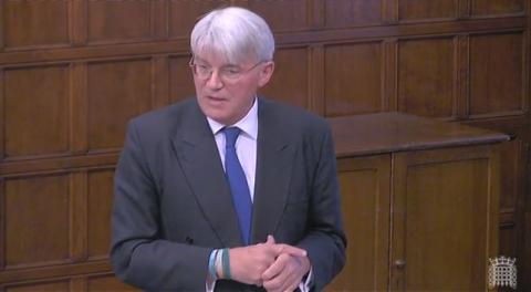 Andrew Mitchell MP speaking in Westminster Hall