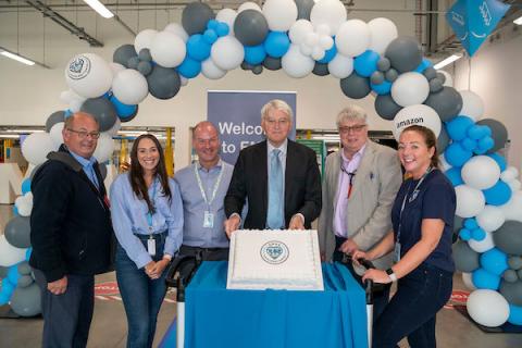 Andrew Mitchell opens the new Amazon facility at Peddimore