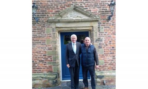 Andrew Mitchell with Richard Wallis at Peddimore Hall