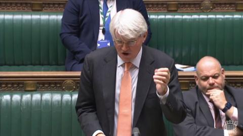Rt Hon Andrew Mitchell MP speaking in the House of Commons