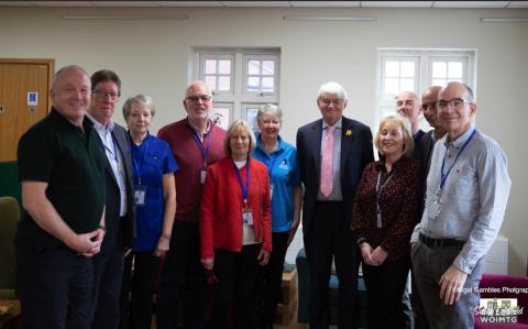 Andrew Mitchell MP visits the Cancer Support Centre on Lindridge Road